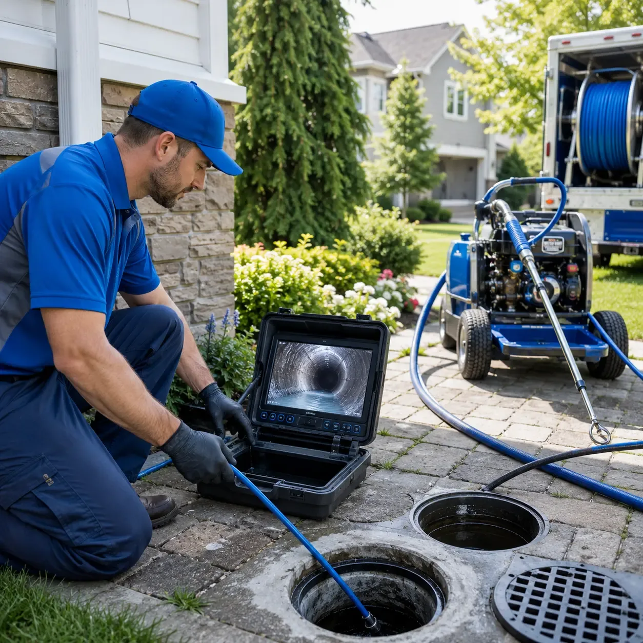 Outdoor drain cleaning professionals serving New Castle, NH